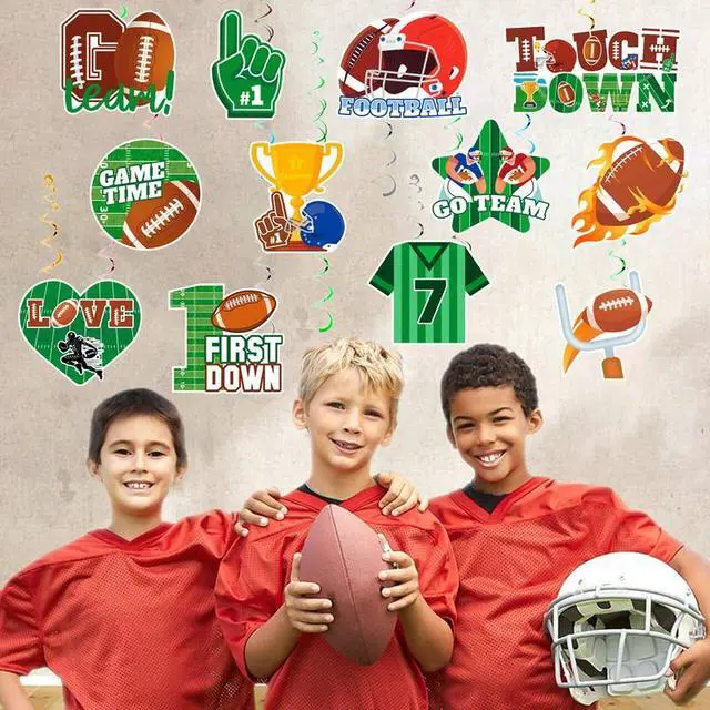 Alt view image 5 of 7 - Football Hanging Swirls Decorations,36 Pcs Football Party Hanging Swirl,American Football Hanging Swirls&Football Hanging Spirals for Hanging Football Decorations&Football Birthday Party Decoration