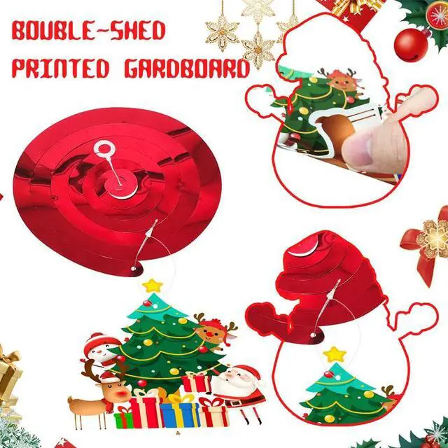 Alt view image 6 of 7 - Christmas Hanging Swirls Decorations, 61 Pcs Christmas Swirls, Xmas Hanging Decorations & Christmas Foil Swirl Hanging Decorations, for Christmas Decorations & Christmas Party Decor