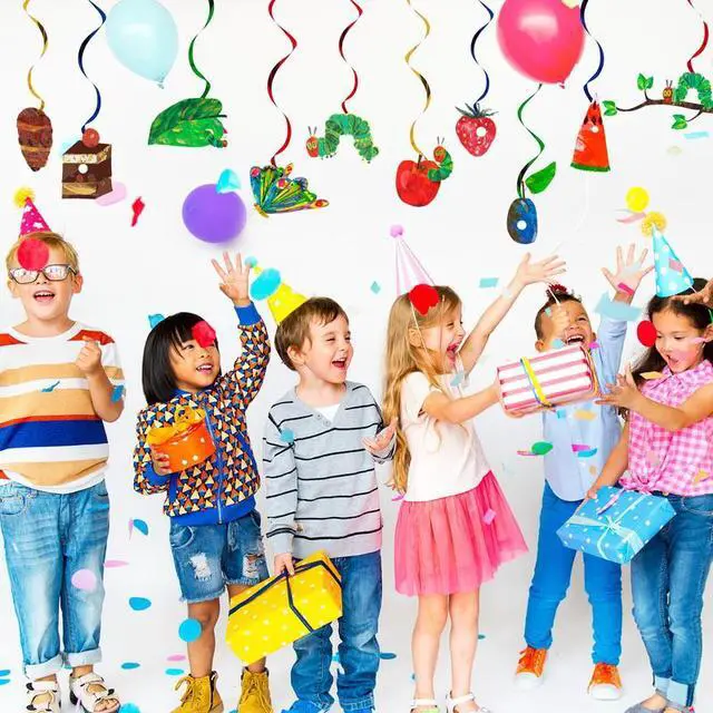Alt view image 5 of 7 - The Very Hungry Caterpillar Hanging Swirl, 20pcs Hungry Caterpillar Birthday Hanging Swirl, Caterpillar Butterfly Theme Hanging Swirl for Hungry Caterpillar Birthday Decorations Supplies