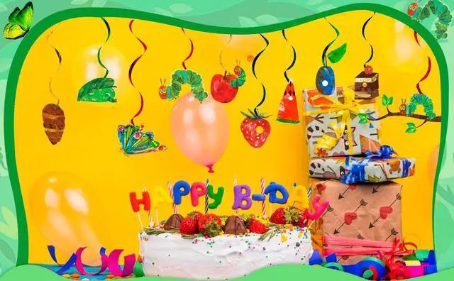 Alt view image 7 of 7 - The Very Hungry Caterpillar Hanging Swirl, 20pcs Hungry Caterpillar Birthday Hanging Swirl, Caterpillar Butterfly Theme Hanging Swirl for Hungry Caterpillar Birthday Decorations Supplies
