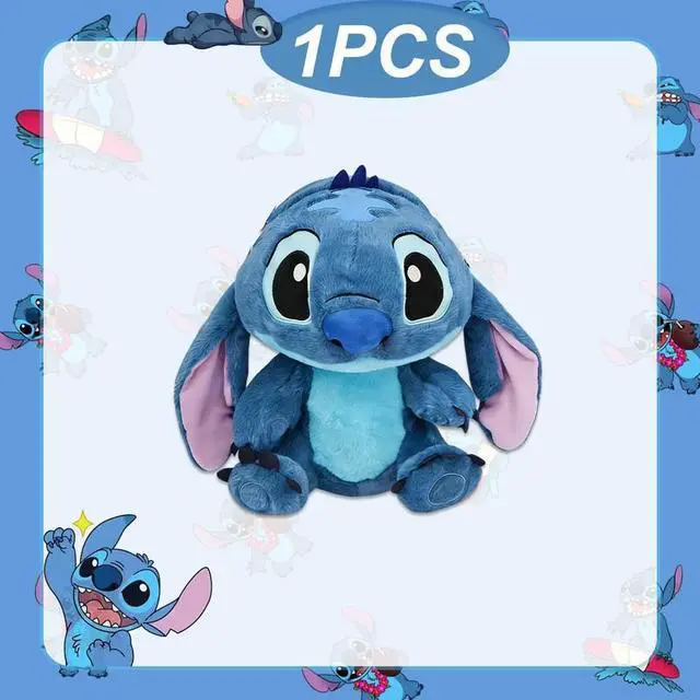 Alt view image 2 of 7 - Stitch Soft Huggable Stuffed Animal Cute Plush Toy for Gift for Kids Blue Stitch