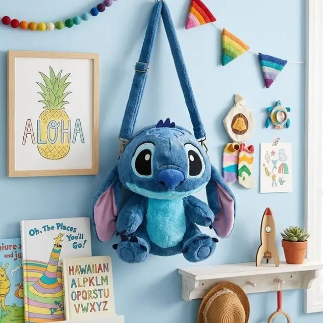 Alt view image 3 of 7 - Stitch Soft Huggable Stuffed Animal Cute Plush Toy for Gift for Kids Blue Stitch