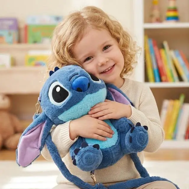 Alt view image 6 of 7 - Stitch Soft Huggable Stuffed Animal Cute Plush Toy for Gift for Kids Blue Stitch