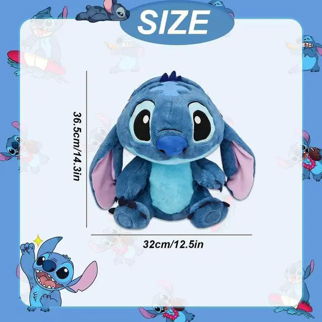 Alt view image 7 of 7 - Stitch Soft Huggable Stuffed Animal Cute Plush Toy for Gift for Kids Blue Stitch