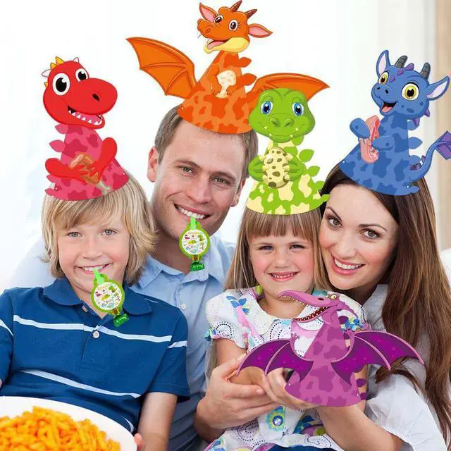 Alt view image 4 of 7 - 33 Pcs Dinosaurs Party Favors Dino Party Decoration Kids Game Gift Photo Props
