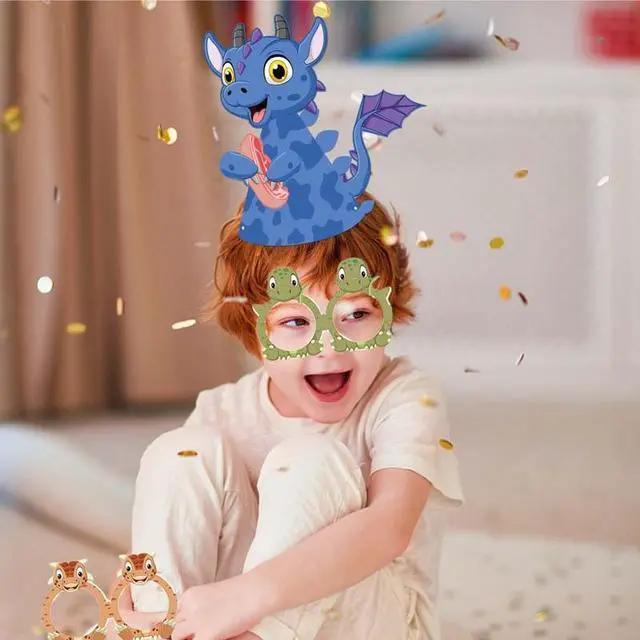 Alt view image 7 of 7 - 33 Pcs Dinosaurs Party Favors Dino Party Decoration Kids Game Gift Photo Props