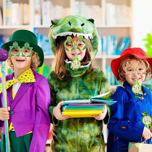 Alt view image 4 of 7 - 18 Pcs Dinosaurs Party Favor Dino Party Decorations Kids Game Supply Gift Photo Props