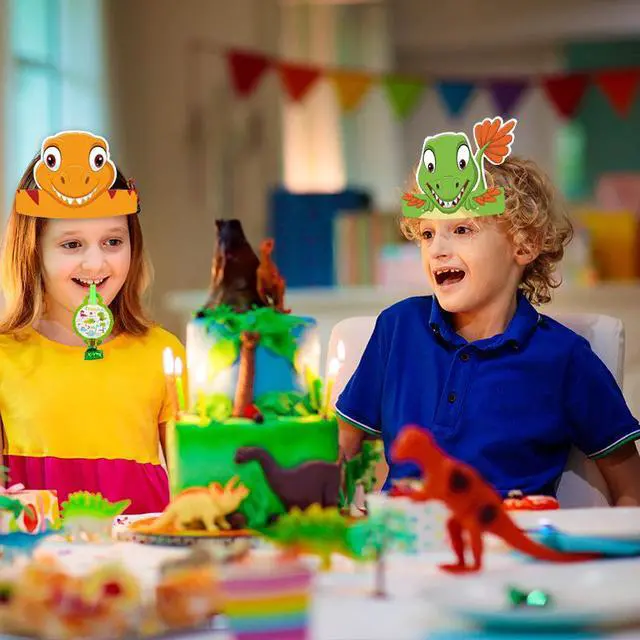 Alt view image 6 of 7 - 18 Pcs Dinosaurs Party Favor Dino Party Decorations Kids Game Supply Gift Photo Props