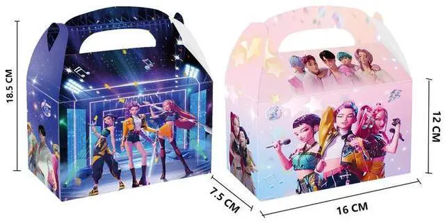 Alt view image 7 of 7 - 12 Pcs Kpop Demon Hunter Goodie Boxes Kpop Demon Hunter Party Favor Boxes for Kpop Demon Hunter Birthday Party Decorations