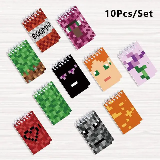 Alt view image 3 of 6 - Pixels Kids Mini Notebooks Party Bag Filler Mini Note Pad Small Pocket Notebook