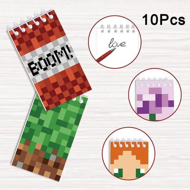 Alt view image 2 of 6 - Pixels Kids Mini Notebooks Party Bag Filler Mini Note Pad Small Pocket Notebook