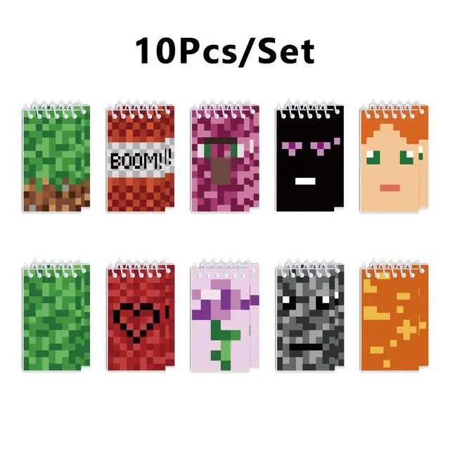 Alt view image 6 of 6 - Pixels Kids Mini Notebooks Party Bag Filler Mini Note Pad Small Pocket Notebook