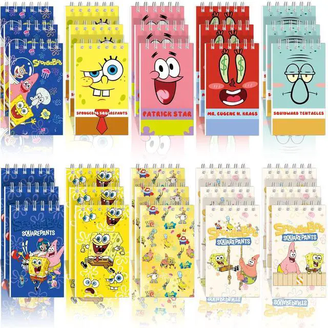 Main image of 10 Pcs Mini SpongeBob Notebook SpongeBob Stationery Set Party Favors Treat Bags