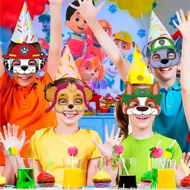 Alt view image 4 of 4 - 12 Pcs Paw Patrol Lot Masks Cosplay Costume Party Carnival Birthday Decoration