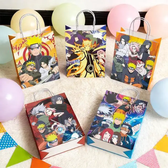 Alt view image 6 of 7 - Naruto Gift Bags,18pcs Naruto Party Favor Bags Naruto Goodie Bags Naruto Treat Bags, Naruto Party Candy Bags for Kids Naruto Birthday Decorations Supplies