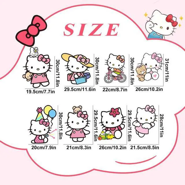 Alt view image 7 of 7 - Hello Kitty Themed Yard Signs, 8 Pcs Hello Kitty Yard Signs with Hello Kitty Party Decorations Stakes, Hello Kitty Outdoor Decorations for Boys/Girls Hello Kitty Birthday Party Supplies Decorations