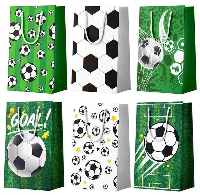 Main image of Soccer Gift Bags, 24 Pcs Soccer Favor Bags Set - Soccer Snack Bags, Soccer Paper Bags & Soccer Candy Bags for Soccer Birthday Party Decorations & Sports Theme Party Decorations Supplies
