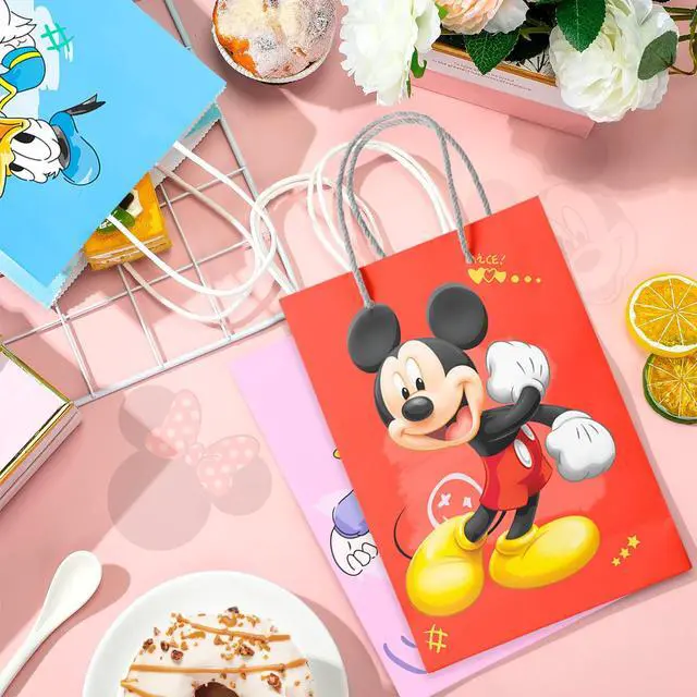 Alt view image 7 of 7 - Mickey Minnie Gift Bags - 24pcs Mickey Minnie Party Bags, Mickey Minnie Gift Bags, Mickey Minnie Candy Bags for Boys/Girls Children's Mickey Minnie Theme Birthday Party Decoration Supplies