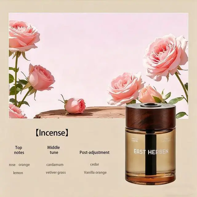 Main image of Cedar Rose Car Air Freshener Aromatherapy Reed Diffuser Natural Car Interior