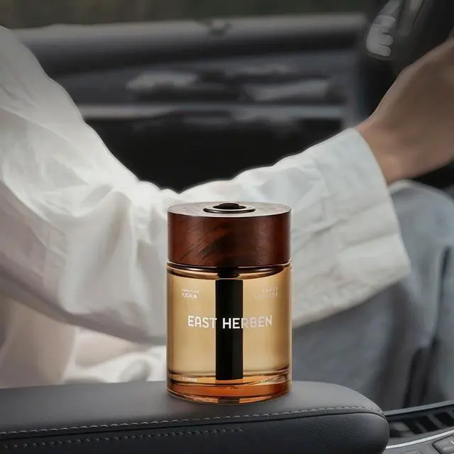 Alt view image 5 of 6 - Cedar Rose Car Air Freshener Aromatherapy Reed Diffuser Natural Car Interior
