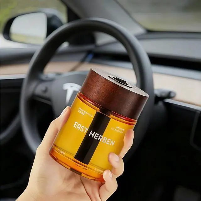 Alt view image 3 of 6 - Ebony Agarwood Car Air Freshener Aromatherapy Reed Diffuser Natural Car Interior