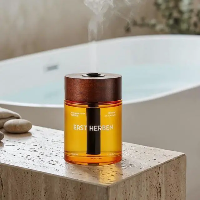 Alt view image 5 of 6 - Ebony Agarwood Car Air Freshener Aromatherapy Reed Diffuser Natural Car Interior