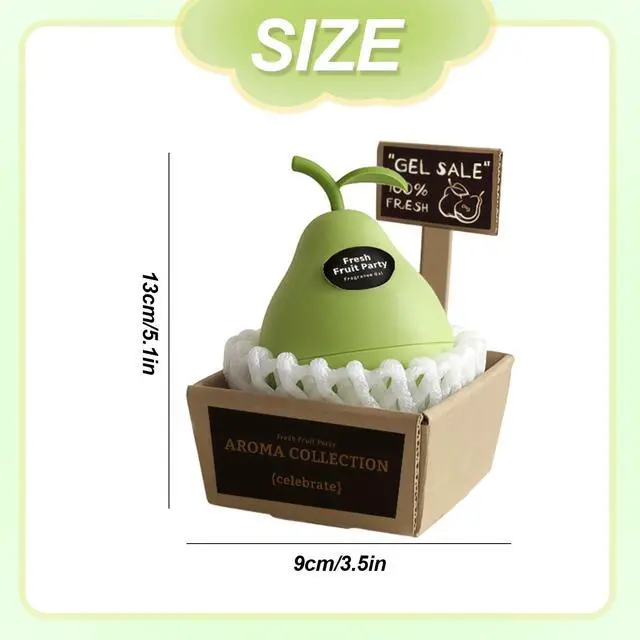 Alt view image 2 of 7 - Pear Car Scent Car Air Freshener Solid Perfume Air Freshener Gift Office Home