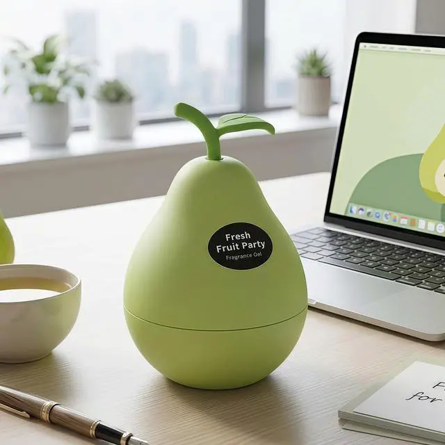 Alt view image 4 of 7 - Pear Car Scent Car Air Freshener Solid Perfume Air Freshener Gift Office Home