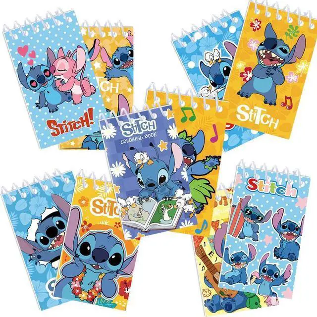 Main image of 10 Pcs Small Stitch Notebook Notepad Diary Book Childrens Favors Girls Boys Kids