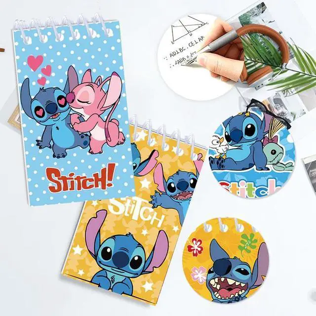 Alt view image 3 of 7 - 10 Pcs Small Stitch Notebook Notepad Diary Book Childrens Favors Girls Boys Kids