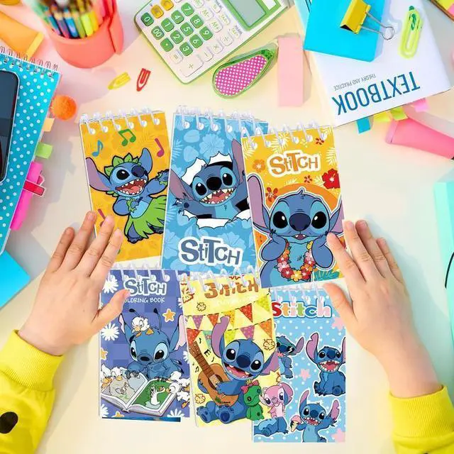 Alt view image 4 of 7 - 10 Pcs Small Stitch Notebook Notepad Diary Book Childrens Favors Girls Boys Kids