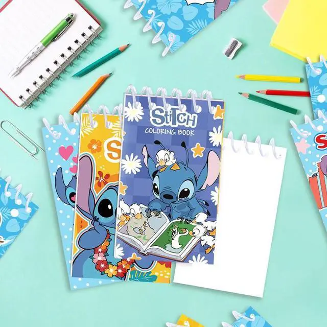 Alt view image 5 of 7 - 10 Pcs Small Stitch Notebook Notepad Diary Book Childrens Favors Girls Boys Kids