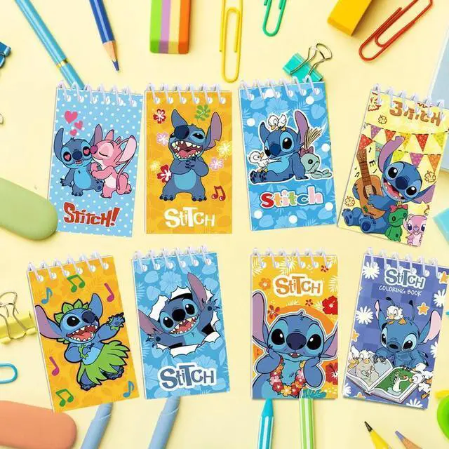 Alt view image 6 of 7 - 10 Pcs Small Stitch Notebook Notepad Diary Book Childrens Favors Girls Boys Kids