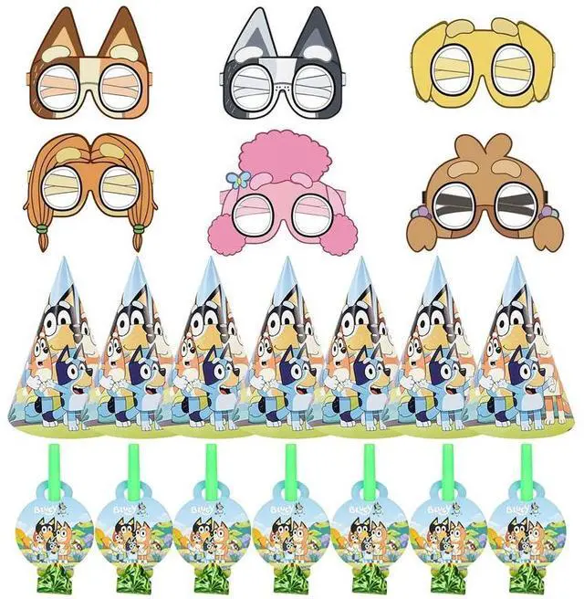 Main image of Bluey Party Favors Party Bags Filler Bluey Party Decorations Birthday Photo Prop