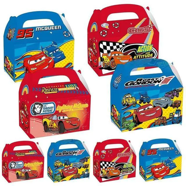 Main image of 12 Pcs Cars Party Favor Gift Boxes Filler Cars Birthday Supplies Treat Box Candy