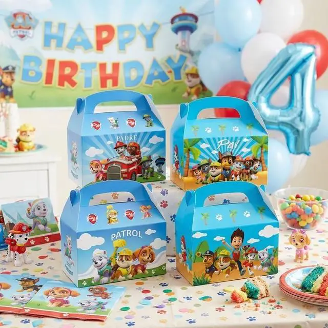 Alt view image 3 of 7 - 12 PAW Patrol Party Favors Gift Box Loot Candy Bag PAW Patrol Party Decoration