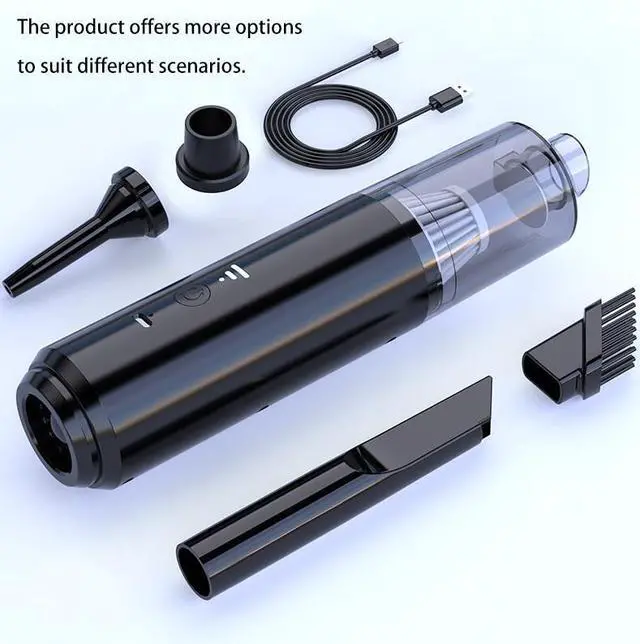 Alt view image 2 of 6 - Powerful Car Vacuum Cleaner Cordless Strong Suction Handheld Cleaning Supplies