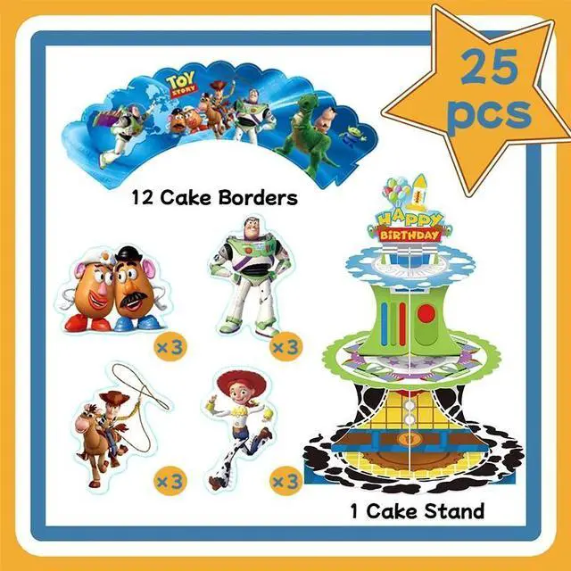 Alt view image 2 of 7 - Toy Story Cake Stand Toy Story Party Decoration Birthday Supplies Cake Topper