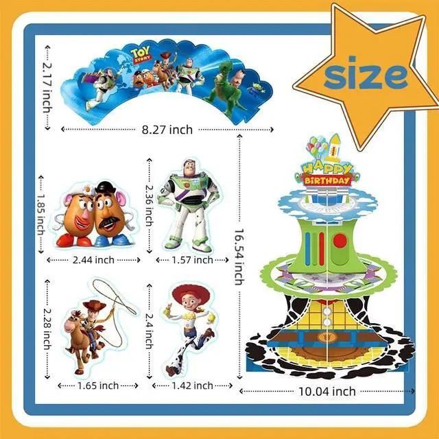 Alt view image 6 of 7 - Toy Story Cake Stand Toy Story Party Decoration Birthday Supplies Cake Topper