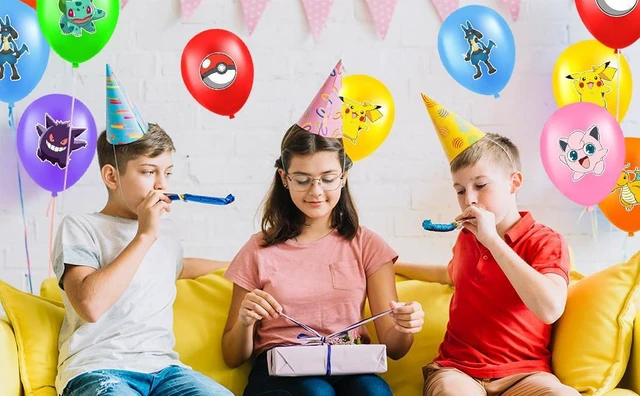 Alt view image 7 of 7 - Pokemon Balloon Set, 28pcs Pokemon Birthday Balloons for Pokemon Birthday party Supplies, Including 7 Styles and Patterns, Perfect for Pokemon Party Decorations, Pokemon Birthday Decorations