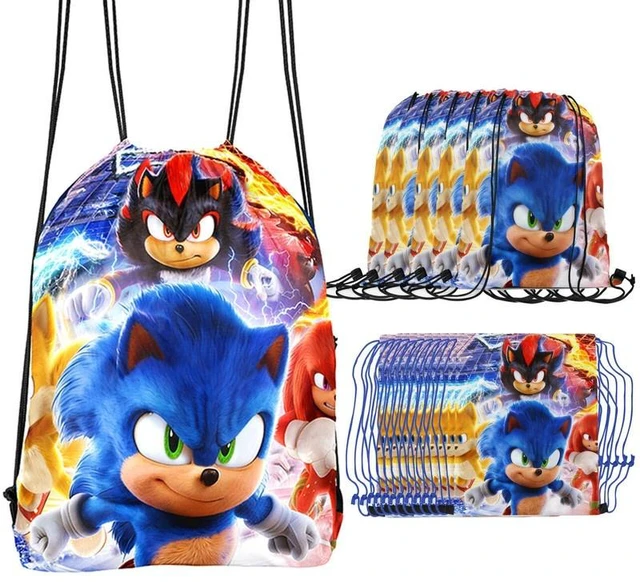 Main image of 12 Pcs Sonic Drawstring Bags Sonic Party Bags Sonic Candy Bags Sonic Gift Bags Sonic Party Drawstring Bags for Sonic Birthday Party Decorations or Sonic Party Supplies