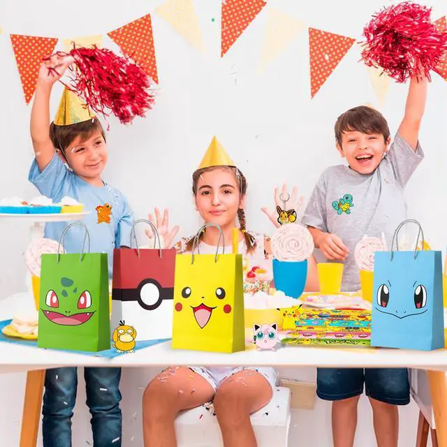 Alt view image 5 of 6 - Pokemon Party Favors for Kids, 110 Pcs Pokemon Birthday Party Favors Set - Pokemon Goodie Bags Key Chains Stickers Badges etc Pokemon Party Supplies for Pokemon Birthday Decorations
