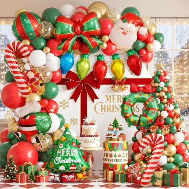 Main image of 87pcs Christmas Balloon Garland Arch Kit for Christmas Party Decorations