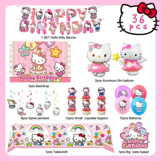 Alt view image 6 of 6 - Hello Kitty & Friends Birthday Party Decoration Sanrio Party Supplies Balloon