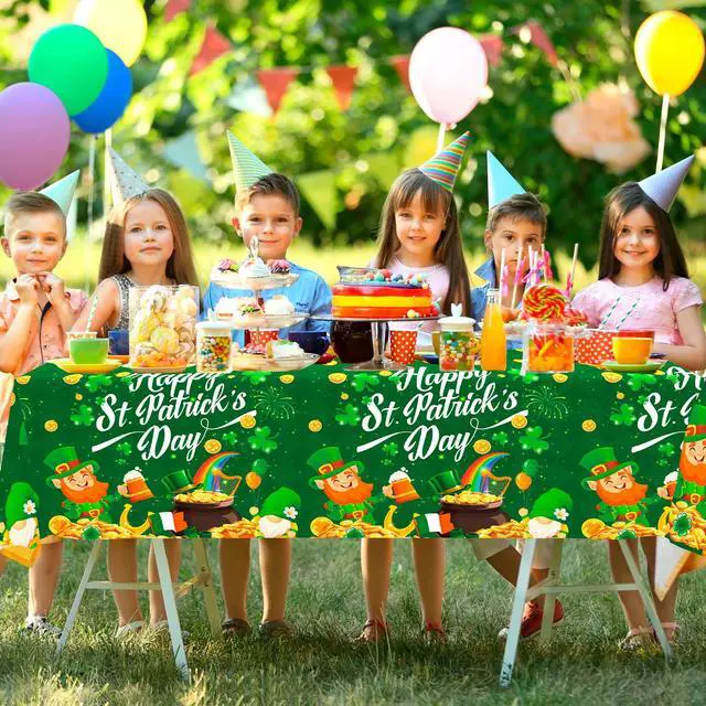 Alt view image 5 of 7 - St Patricks Day Tablecloth, 3pcs Saint Patricks Day Table Cloth Set - St. Pat's Day Party Tablecloth, Happy St. Patrick's Day Tablecloths & St. Patrick's Day Tablecover for St Patricks Day Decorations