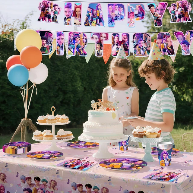 Alt view image 2 of 7 - Puppy Dog Birthday Party Supplies,148pcs Dog Party Decorations & Dog Birthday Party Tableware Set- Dog Birthday Banner,Puppy Balloons&Puppy Party Plates Cups Table Cloth etc Dog Themed Party Supplies