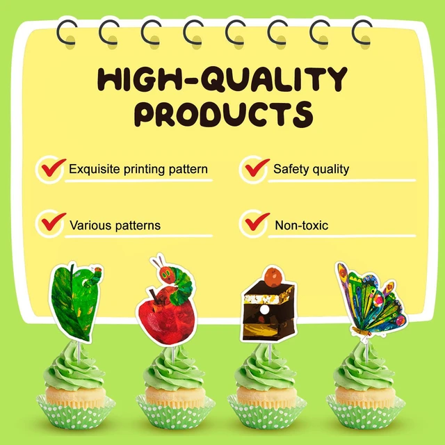 Alt view image 5 of 7 - 10 Guests Caterpillar Birthday Tableware Hungry Caterpillar Party Supplies,117Pcs, Hungry Caterpillar Birthday Decorations, Caterpillar Party Supplies, Butterfly Party Decorations, Spring Party Plates