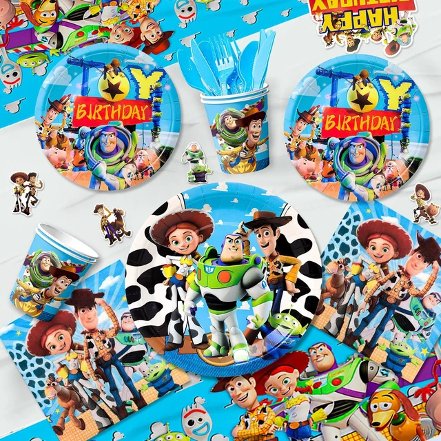 Alt view image 4 of 7 - Toy Story Birthday Decorations,114pcs Toy Story Party Decorations&Toy Story Tableware Set-Toy Story Decorations Ballons Banner Backdrop&Toy Story Plates Napkins Tablecloth etc Toy Story Party Supplies