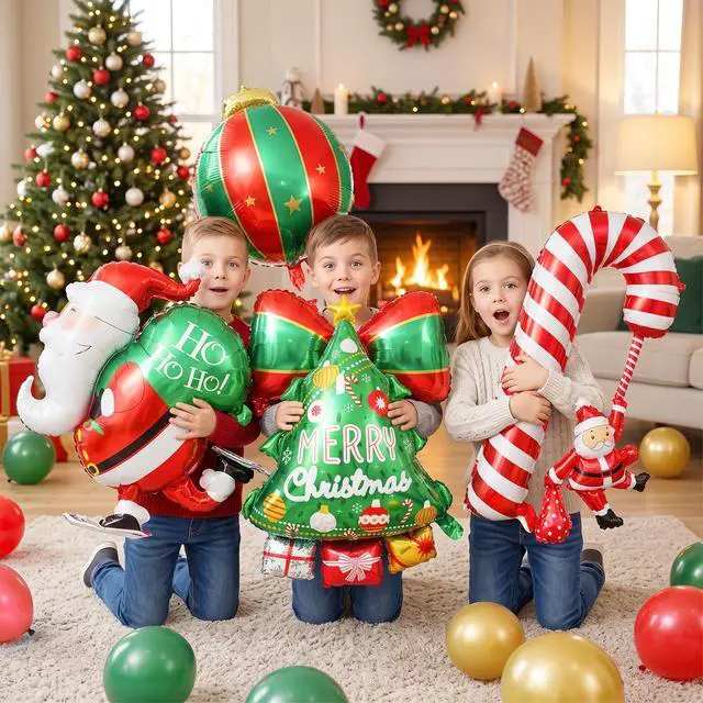 Alt view image 5 of 7 - 87pcs Christmas Balloon Garland Arch Kit for Christmas Party Decorations