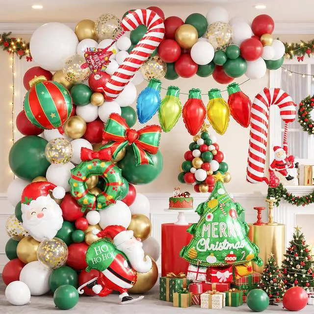 Alt view image 2 of 7 - 87pcs Christmas Balloon Garland Arch Kit for Christmas Party Decorations
